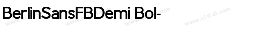 BerlinSansFBDemi Bol字体转换